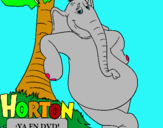Dibuix Horton pintat per leo