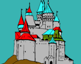 Dibuix Castell medieval pintat per SAUL