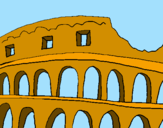 Dibuix Coliseu pintat per Eva Prat  Font