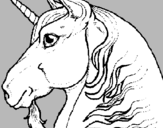 Dibuix Cap d'unicorn pintat per brian