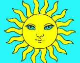 Dibuix Sol pintat per Robert I Berta