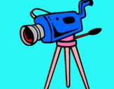 Dibuix Càmera cinematogràfica  pintat per marti  mares,2nA