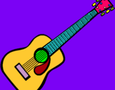 Dibuix Guitarra espanyola II pintat per noelia