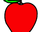 Dibuix poma pintat per anna