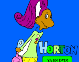Dibuix Horton - Sally O'Maley pintat per Laura