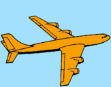 Dibuix Avió pintat per nerea martín