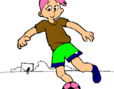 Dibuix Jugar a futbol pintat per ADRIA C.E.