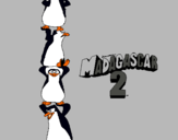 Dibuix Madagascar 2 Pingüins pintat per manu acosta gallego
