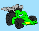 Dibuix Cotxe de Fórmula 1 pintat per alan vargas glz
