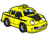 Dibuix Herbie taxista pintat per eduard m.