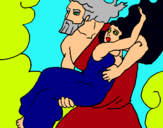 Dibuix El rapte de Persèfone pintat per julia