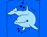 Dibuix Dofí pintat per erick