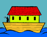 Dibuix Arca de Noe pintat per mohamed ouchan