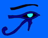 Dibuix Ull Horus pintat per *mdv*