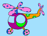 Dibuix Helicòpter adornat  pintat per laura ruiz vizcaino