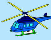 Dibuix Helicòpter  pintat per albert moreno