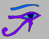 Dibuix Ull Horus pintat per Marta*