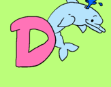 Dibuix Dofí pintat per Gloria