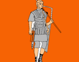 Dibuix Soldat romà  pintat per MIQUEL
