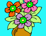 Dibuix Gerro de flors pintat per anna  ndiaye