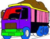 Dibuix Camió de càrrega pintat per Asha rivera coll