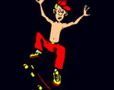 Dibuix Skateboard pintat per aaron