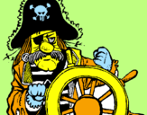 Dibuix Capità pirata pintat per toni leon