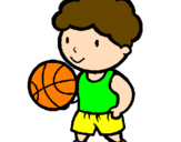 Dibuix Jugador de bàsquet pintat per davidt