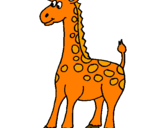Dibuix Girafa pintat per martí