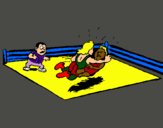 Dibuix Lluita en el ring  pintat per joca