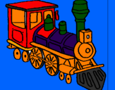 Dibuix Tren pintat per ORIOL
