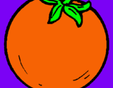 Dibuix taronja pintat per Mireia