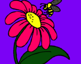Dibuix Margarida amb abella pintat per SASHA