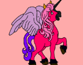 Dibuix Unicorn amb ales pintat per sandro   tengo  tamrico  