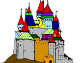 Dibuix Castell medieval pintat per ADRIÀ
