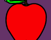 Dibuix poma pintat per Lirba