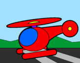 Dibuix Helicòpter petit  pintat per majo
