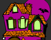 Dibuix Casa del misteri  pintat per xavier