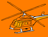 Dibuix Helicòpter  pintat per ALEX CABELLO