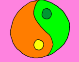 Dibuix Yin yang pintat per ELOI I IMMA
