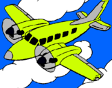 Dibuix Avioneta pintat per pol moyano