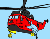 Dibuix Helicòpter al rescat  pintat per david