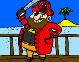Dibuix Pirata a bord pintat per ALEIX FONT (PALAFRUGELL)