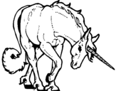 Dibuix Unicorn brau  pintat per brian