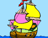 Dibuix Vaixell pintat per Josep