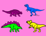 Dibuix Dinosauris de terra pintat per jo