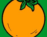 Dibuix taronja pintat per Jordi