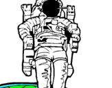 Dibuix Astronauta pintat per DÍDAC