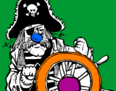 Dibuix Capità pirata pintat per AROA