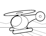 Dibuix Helicòpter petit  pintat per gil